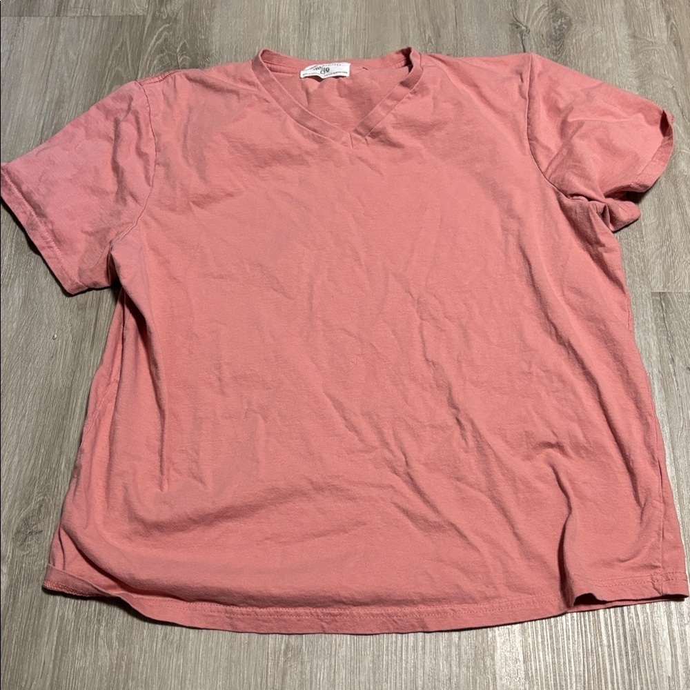 Urban Heritage Pink Everyday V-Neck Tee